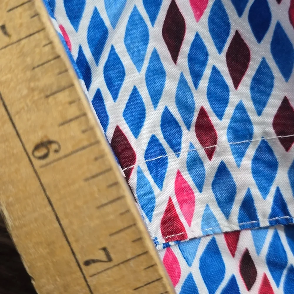 JACH'S Patterned Swim Trunks Blue, Pink, Red &‎ White Sz L New Lined